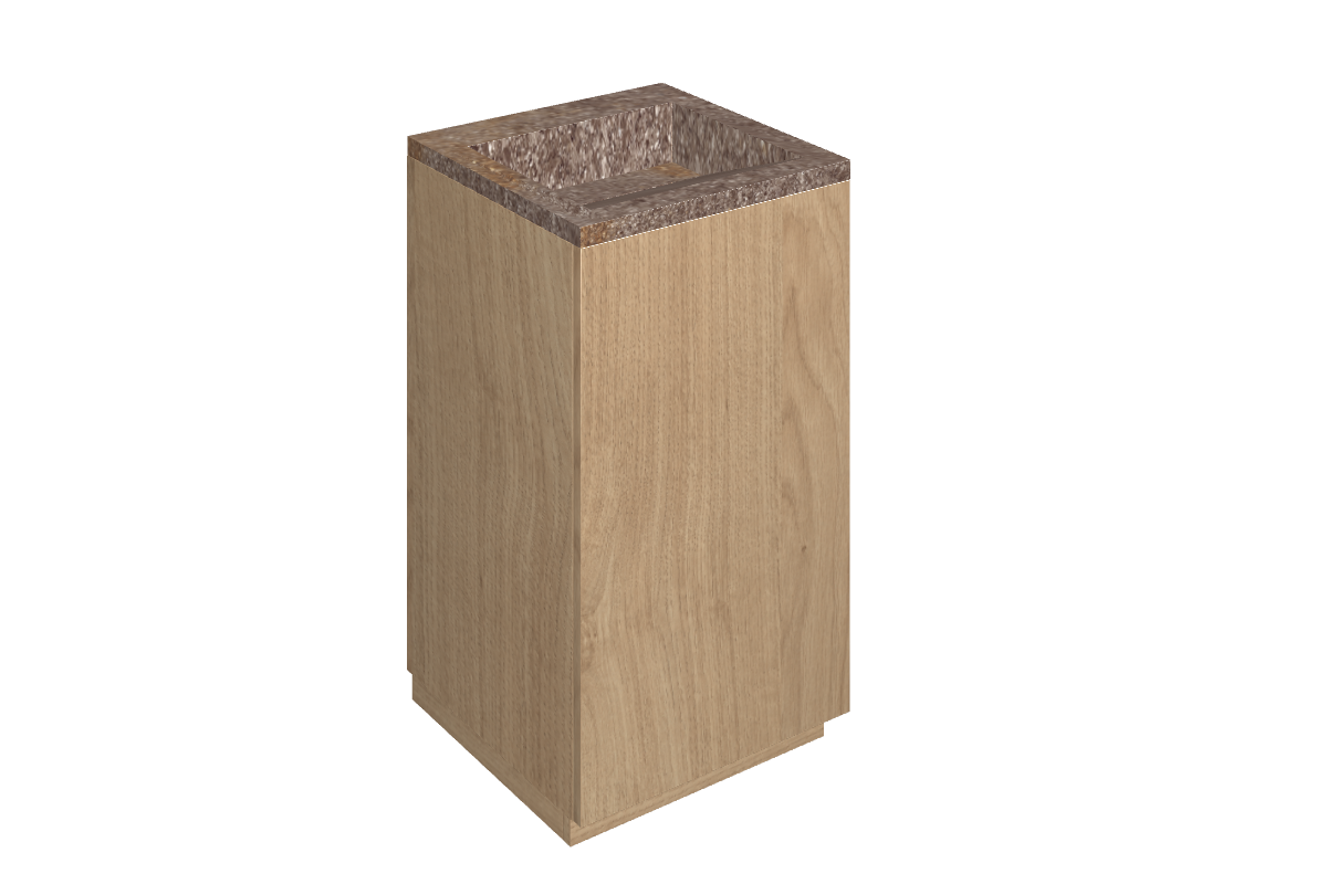 Cube Air Washbasin 50 Wood