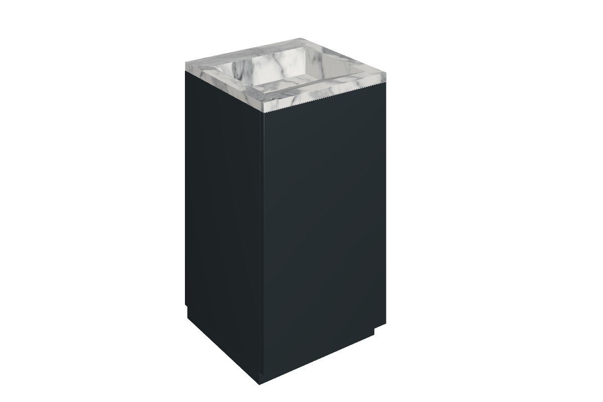 Cube Air Washbasin 50 Black