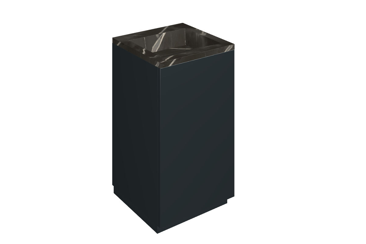 Cube Air Washbasin 50 Black