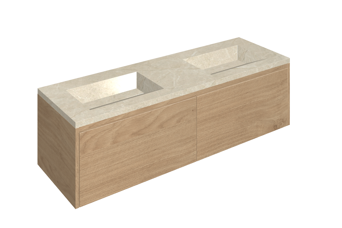 Fly Air Washbasin Duo 150 Wood