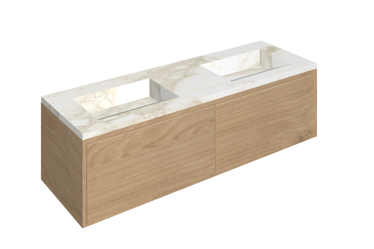 Fly Air Washbasin Duo 150 Wood